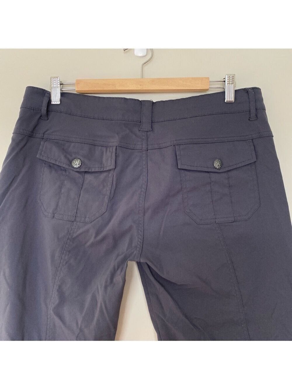 Prana Monarch Convertible Pants Grey Sz 12 Short Inseam - Picture 8 of 16